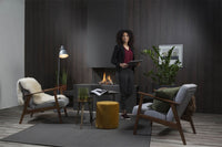 Element4 Summum 70 3/S gashaard in moderne woonkamer met brandend vuur