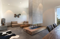 Element4 Summum 140 4-zijdig in moderne woonkamer met centrale haard