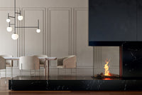 Element4 Sky Small Roomdivider Bio in woonkamer met eettafel en stoelen