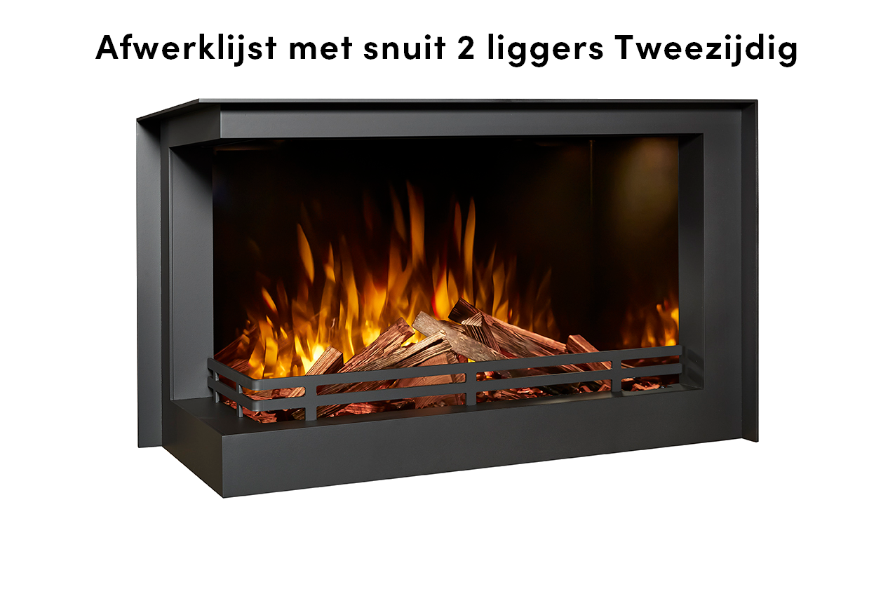 Fair Fires Tru Vizion Solution insert 650 tweezijdig met vlammen