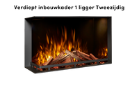 Fair Fires Tru Vizion Solution insert 650 tweezijdig met vlammen en houtblokken