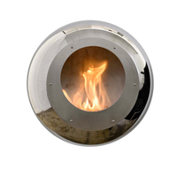 Cocoon Fires Vellum RVS met zichtbare vlammen