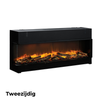Dimplex Vivente Plus 150 elektrische haard met zijruit en vlammend houtdecor