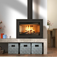 Wanders WAN-2075 Black Edition Low haard in moderne woonkamer