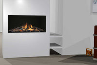 Wanders Danta 800 front ingebouwde haard in witte wand