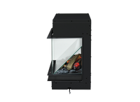 Dimplex Opti-V Vista 70 III elektrische haard met glazen front en houtblokken