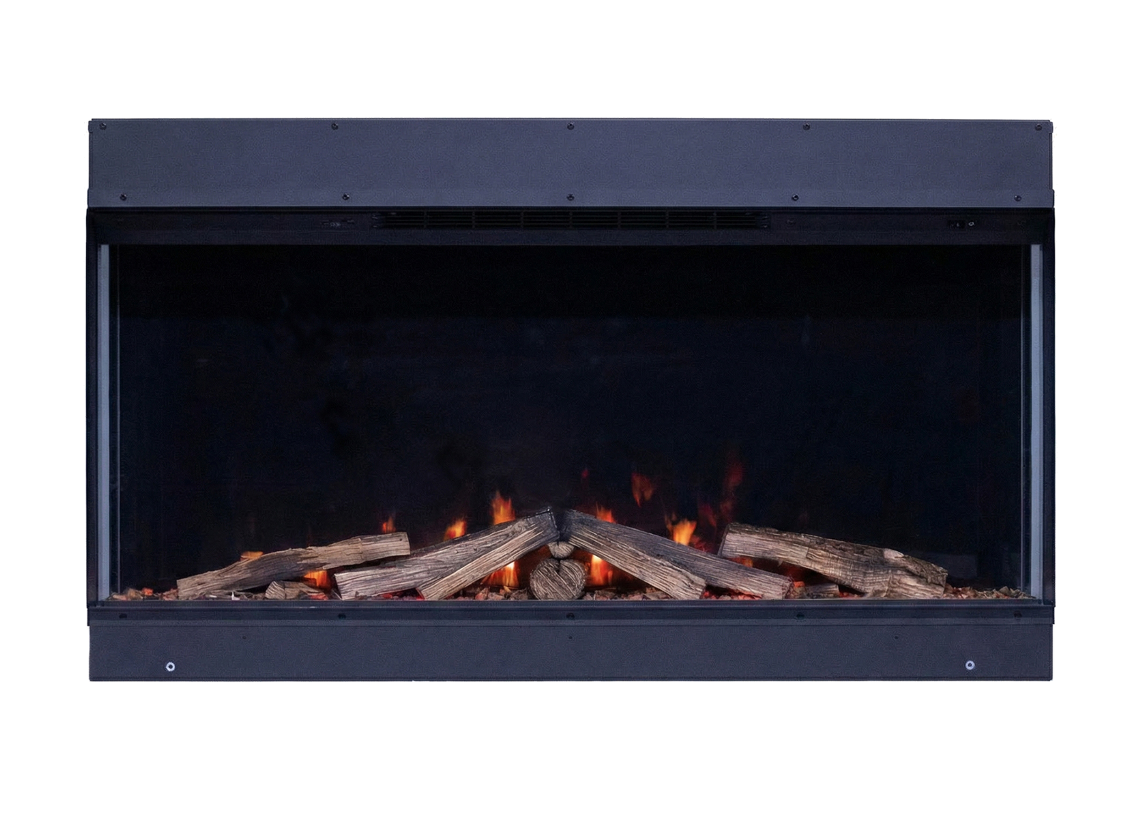 Element4 Elite 100 E Supreme inbouwhaard met vlammen en houtblokken