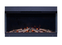 Element4 Elite 100 E Supreme inbouwhaard met vlammen en houtblokken