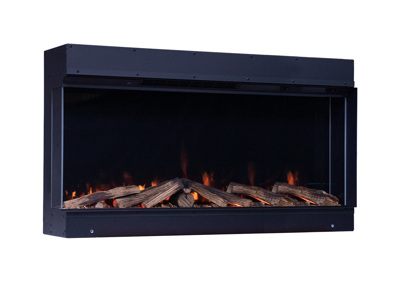 Element4 Elite 100 E Supreme inbouwhaard met vlammen en houtblokken