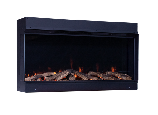 Element4 Elite 100 E Supreme inbouwhaard met vlammen en houtblokken