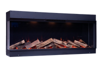 Element4 Elite 125 E Supreme inbouwhaard met houtblokken en vlammen
