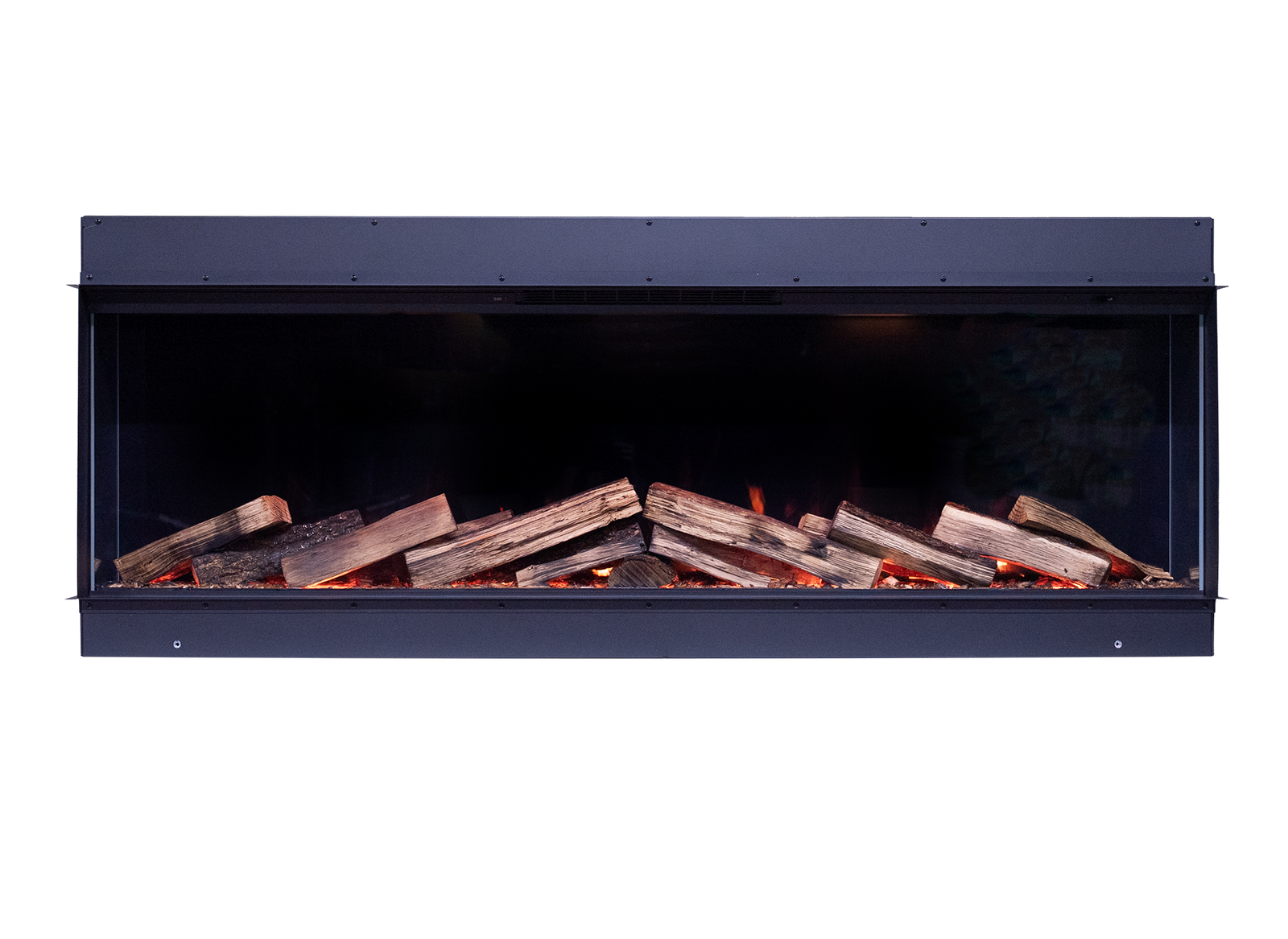 Element4 Elite 150 E Supreme inbouwhaard met houtblokken en vlammen