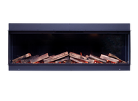 Element4 Elite 150 E Supreme inbouwhaard met houtblokken en vlammen