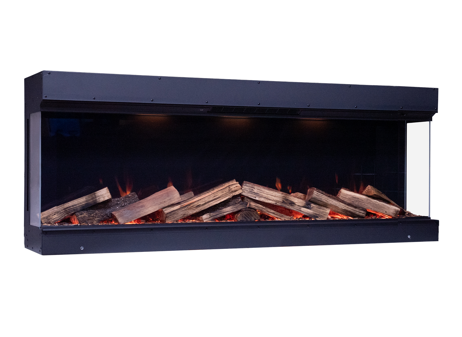 Element4 Elite 150 E Supreme haard met vlammen en houtblokken