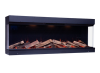 Element4 Elite 150 E Supreme haard met vlammen en houtblokken