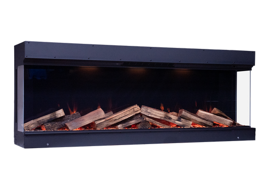 Element4 Elite 150 E Supreme haard met vlammen en houtblokken