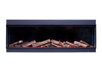 Element4 Elite 180 E Supreme inbouwhaard met houtblokken en vlammen