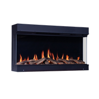 Element4 Elite 100 E Supreme in zwarte inbouwhaard met vlammen