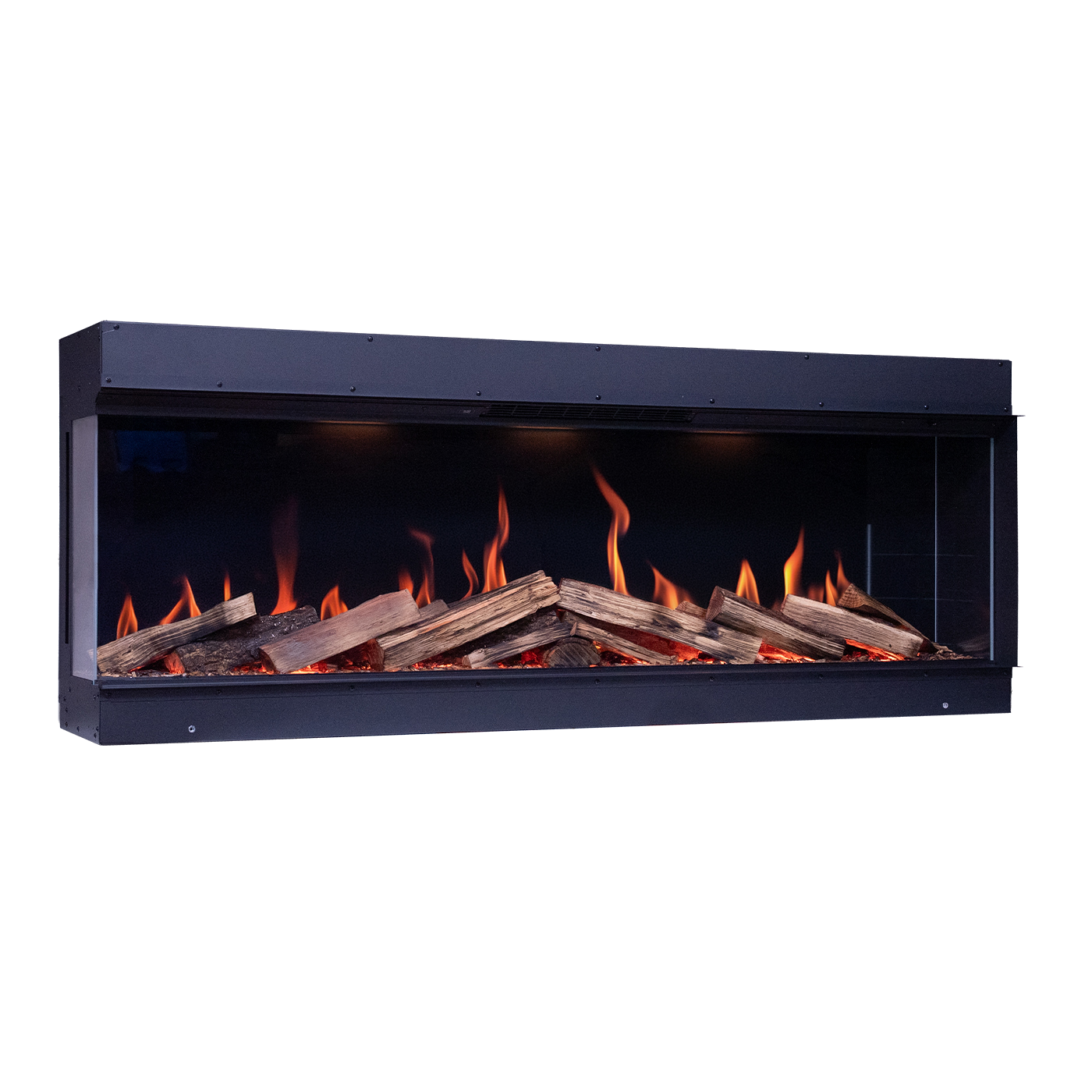 Element4 Elite 150 E Supreme inbouwhaard met vlammen en houtblokken