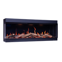 Element4 Elite 150 E Supreme inbouwhaard met vlammen en houtblokken