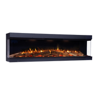 Element4 Elite 240 E Supreme inbouwhaard met lange vlammen en houtblokken