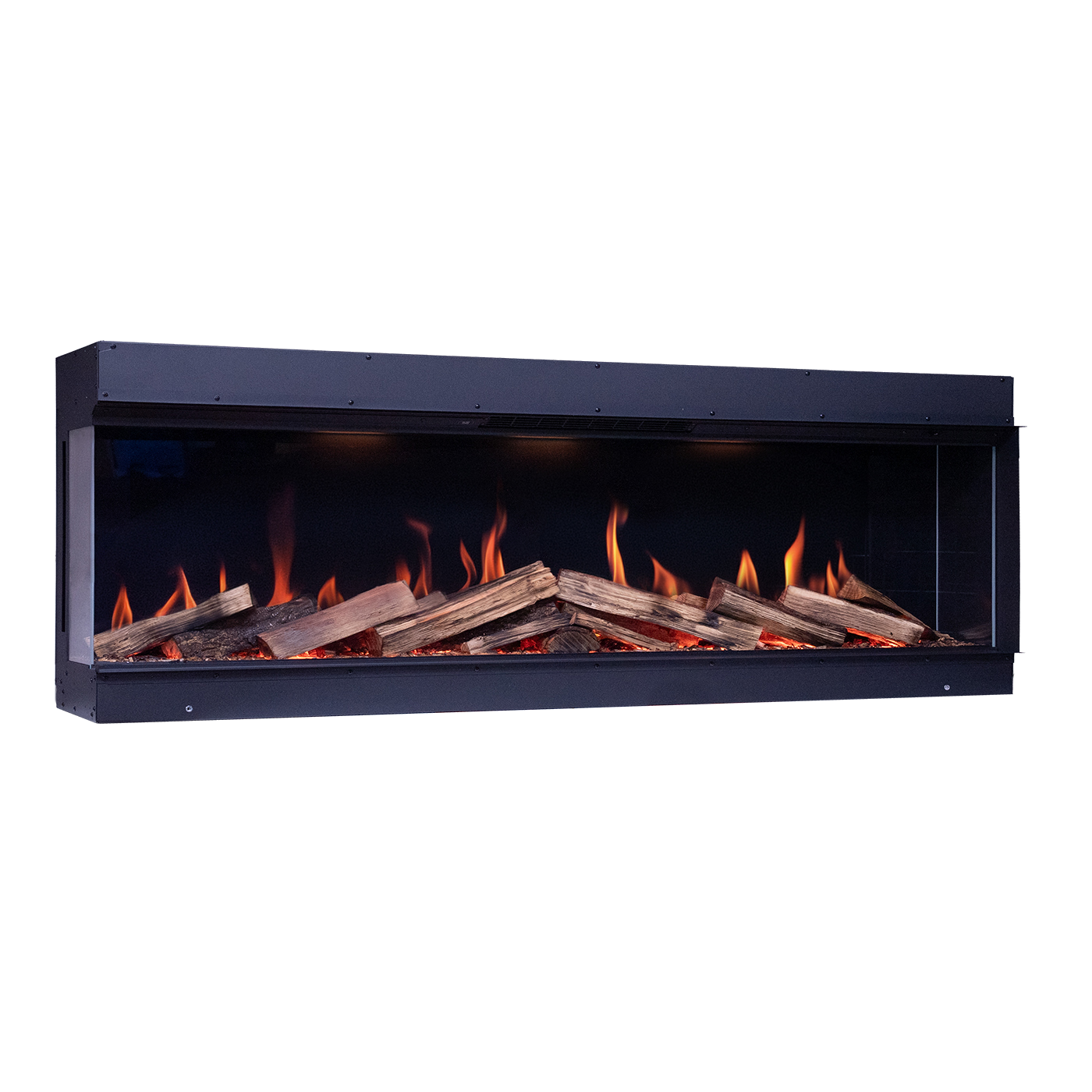 Element4 Elite 180 E Supreme inbouwhaard met vlammen en houtblokken
