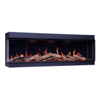 Element4 Elite 180 E Supreme inbouwhaard met vlammen en houtblokken