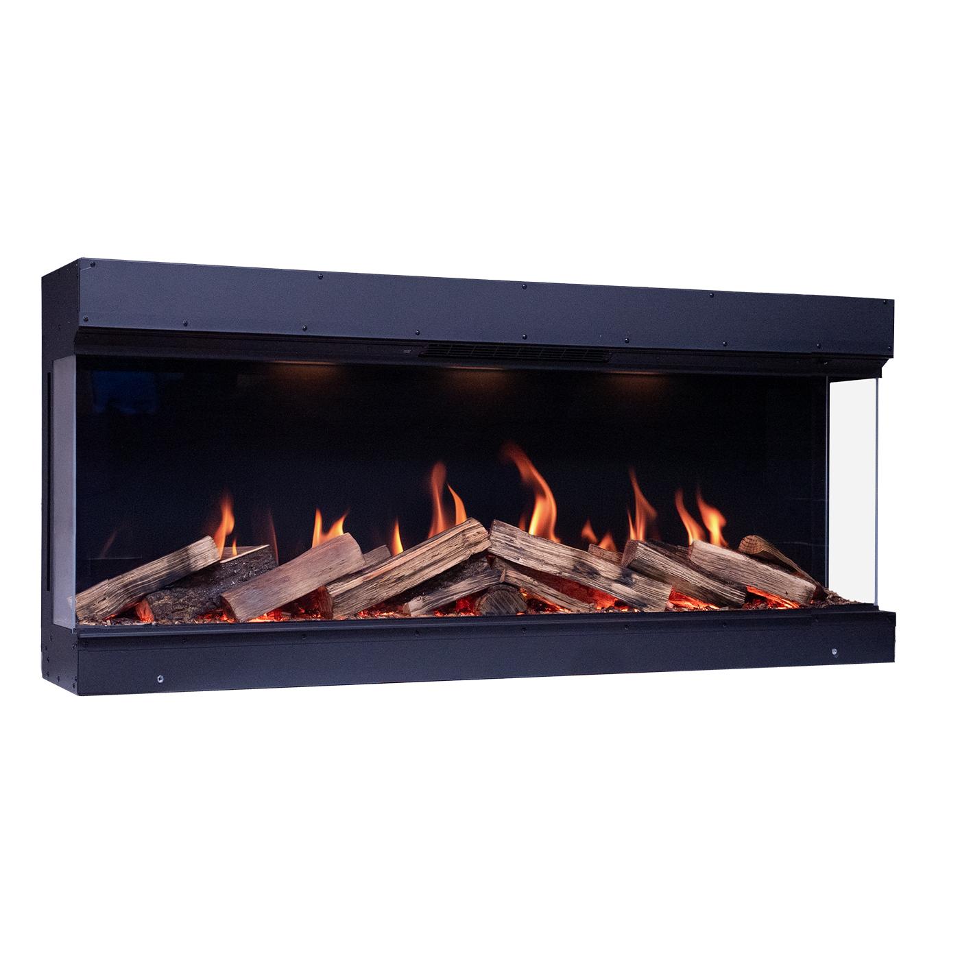 Element4 Elite 125 E Supreme inbouwhaard met vlammen en houtblokken