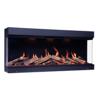 Element4 Elite 125 E Supreme inbouwhaard met vlammen en houtblokken