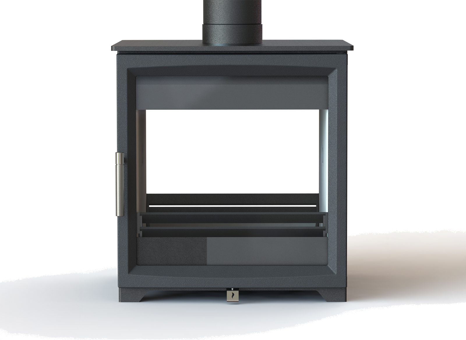 Charlton & Jenrick Fireline Woodtec 8 kW doorkijk haard op witte achtergrond